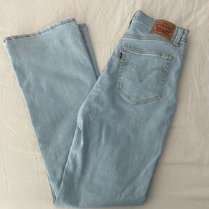 Levi’s light flare rib cage boot jeans